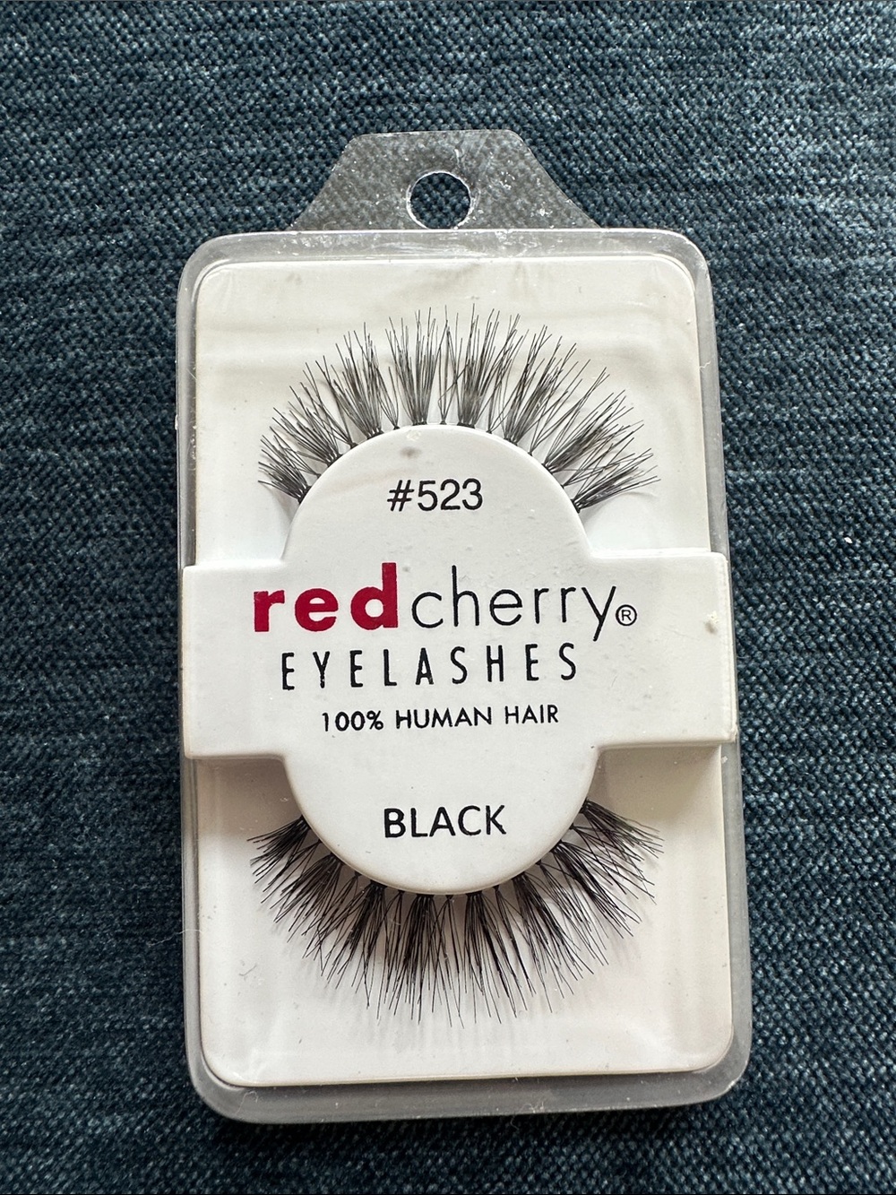 Red Cherry #523 False Eyelashes - Black Human Hair -  Brand New